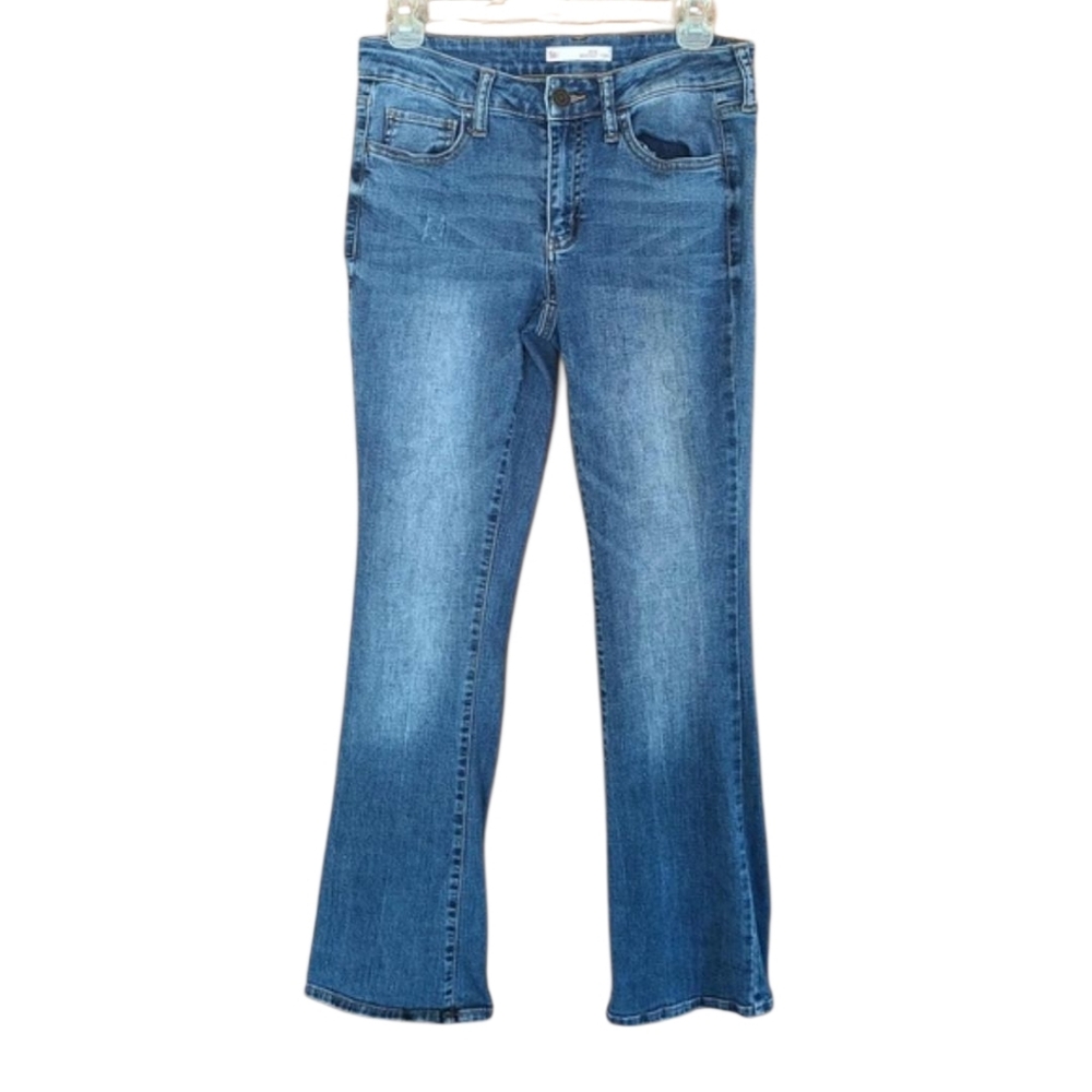 SO Women’s Bootcut Low Rise Dark Wash Denim Jeans Size 7/28 Stretch Casual